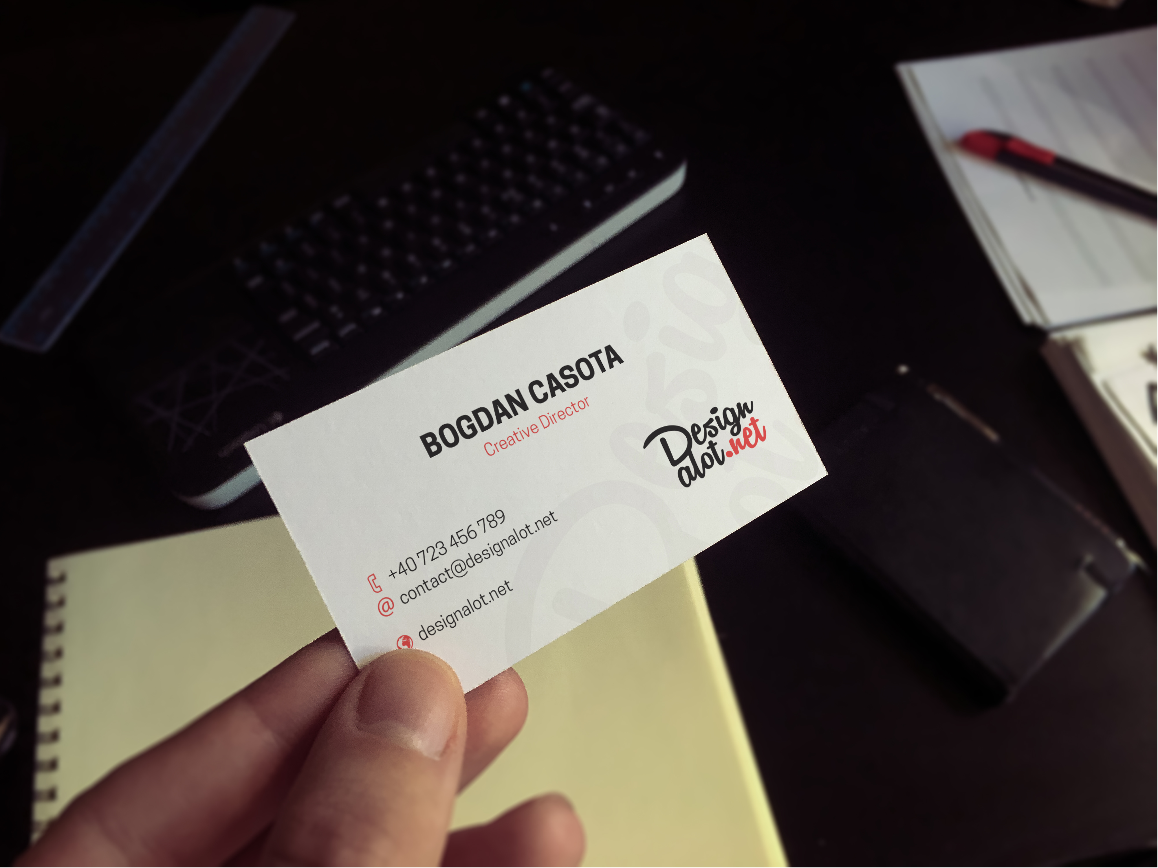 5 Business Cards Mockups for Professional Presentations