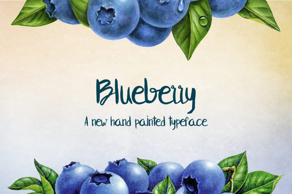 Blueberry: A Hand-Painted Font for Modern Creativity
