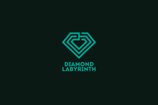 Diamond Labyrinth Logo Template