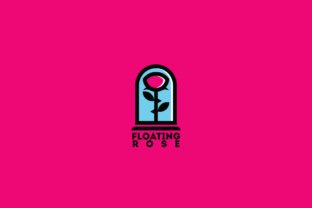 Floating Rose Logo Template: Elegant Branding for Every Vision