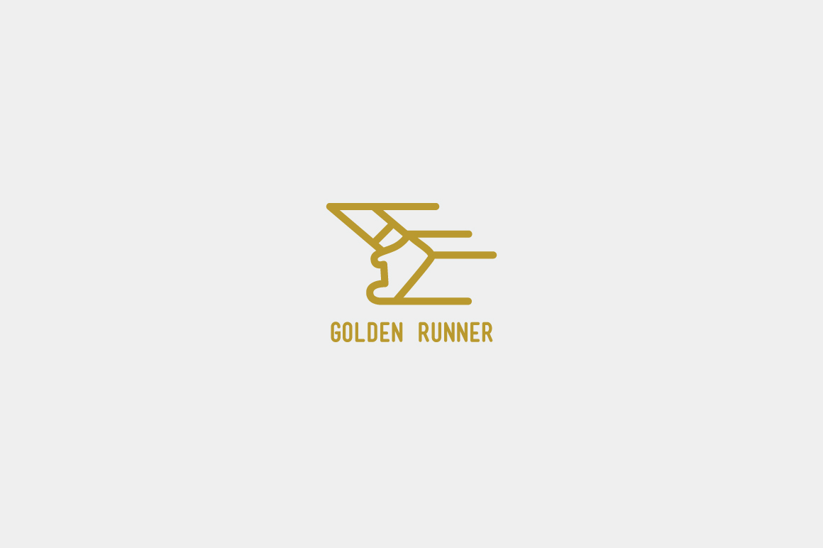 Golden Runner Logo Template: A Versatile Tool for Modern Branding