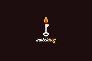 Match Key Logo Template for Creative Brands